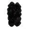 Homeroots 4 x 6 in. Sheepskin Rug Black 316898 - alternate 1